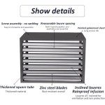 Penutup AC split, penyekat ruangan berdiri, penutup tempat sampah, abu-abu, A23P: 110×60×80 cm